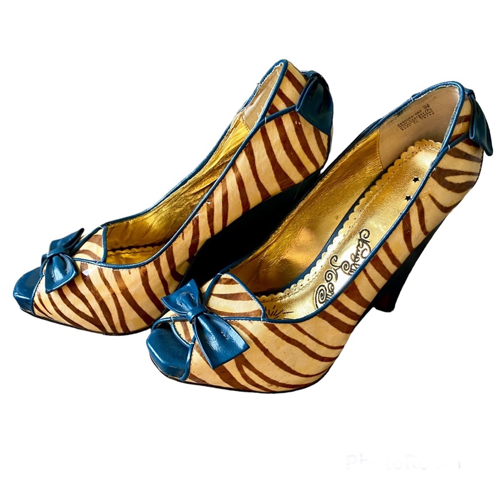 HOST PIC! NAUGHTY MONKEY ‘Nookie Wedge’ in Teal Size 9.5 - Picture 6 of 11